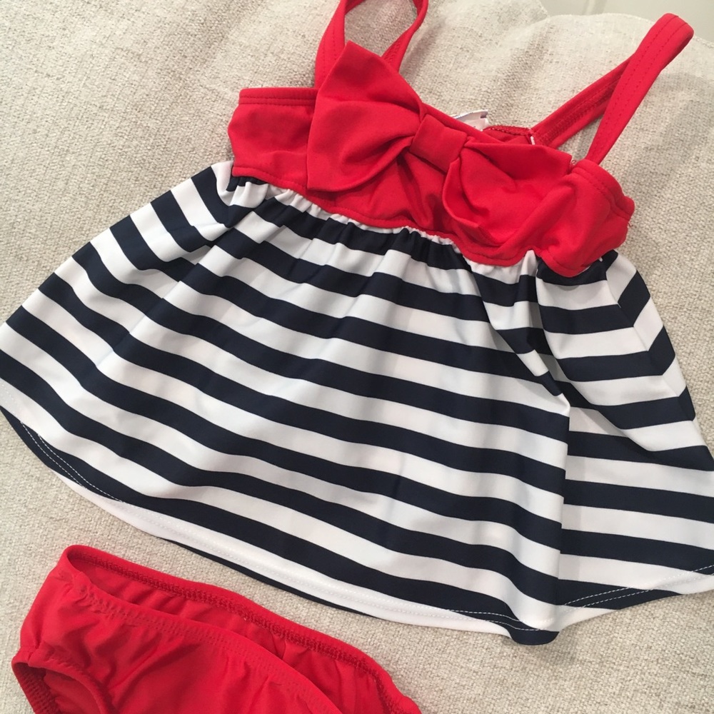 Red Bow Swimsuit - Picture 3 of 13